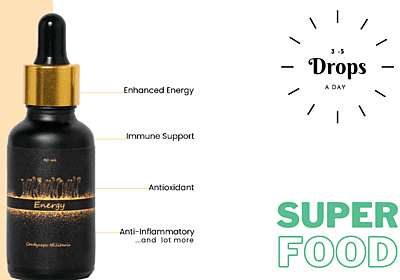 Cordyceps Militaris Mushroom Extract | 30ml | Natural Energy Booster Cordyceps Militaris Mushroom Extract | 30ml | Natural Energy Booster
